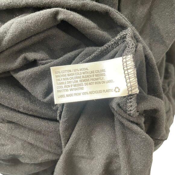 A New Day Plus 2XL T-Shirt Short Sleeve Solid Black Crewneck Tee Top - Picture 3 of 5